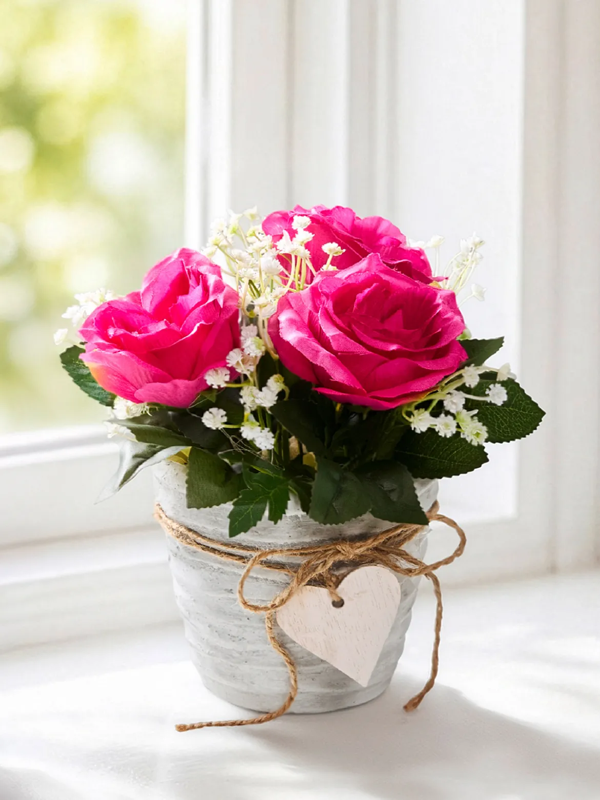 Arrangement „Rosenglück“, rosa