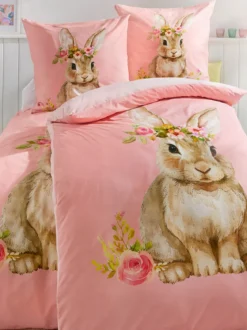 Bettwäsche-Set „Hase Rosa“