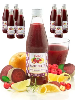 BIO Rote Beete-Orangen- & Acerolasaft, 8er