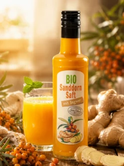 BIO Sanddornsaft mit Ingwer