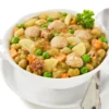 Erbseneintopf mit Fleischklößchen