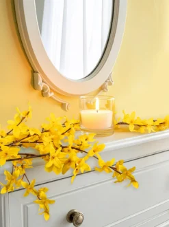 Forsythien-Girlande