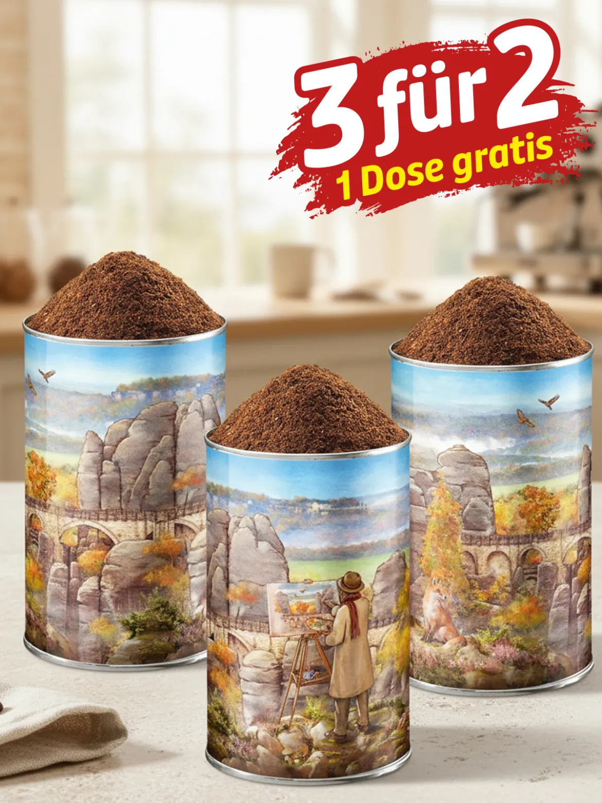 „3 für 2“ Festkaffee „Sächsische Schweiz“