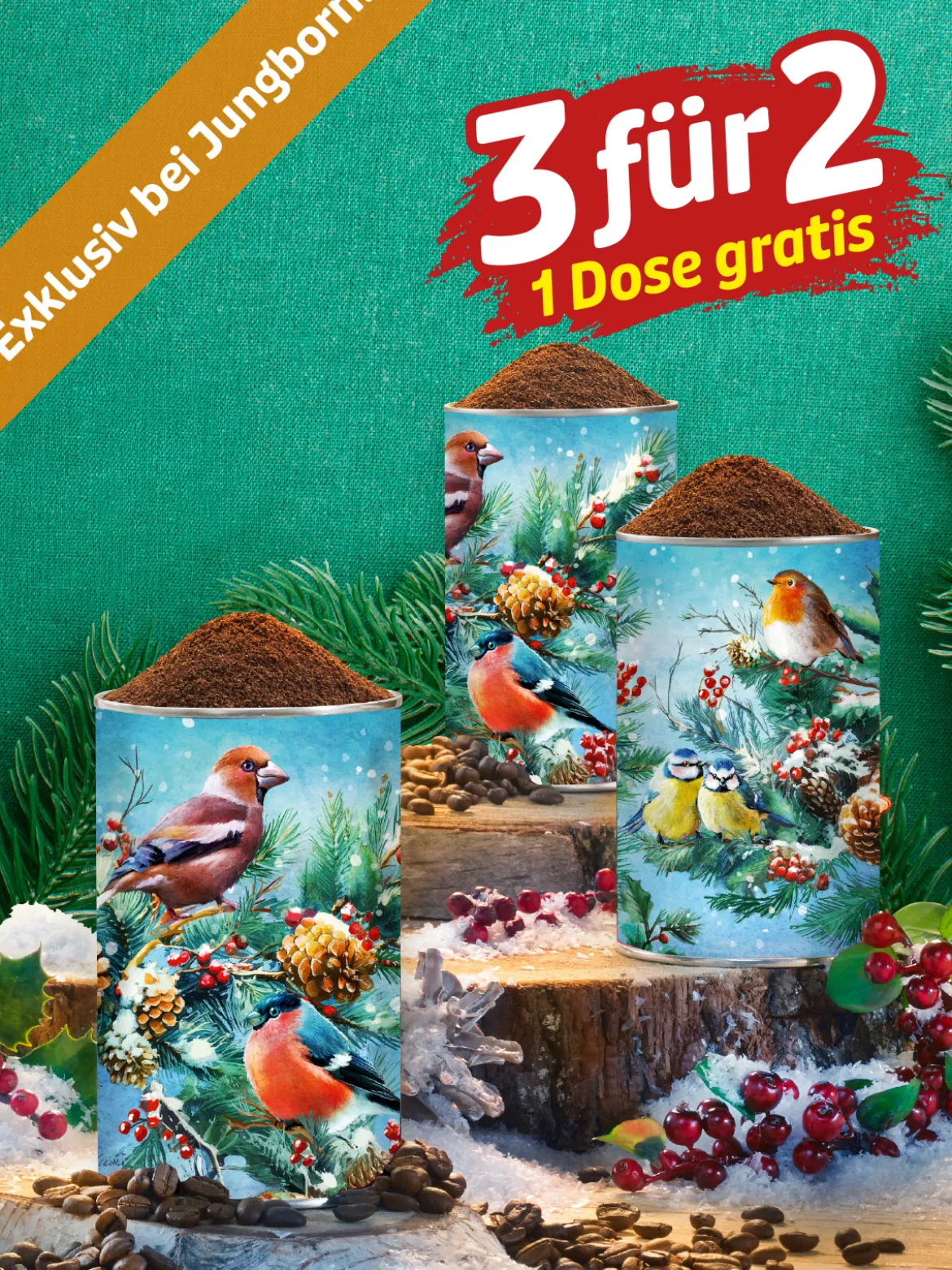 „3 für 2“ Festkaffee „Wintergäste“