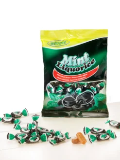 Gefüllte Minz-Lakritz-Bonbons