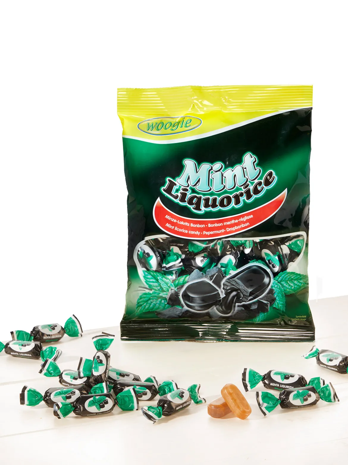 Gefüllte Minz-Lakritz-Bonbons