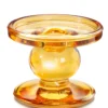 Glas-Kerzenständer „Bernstein“