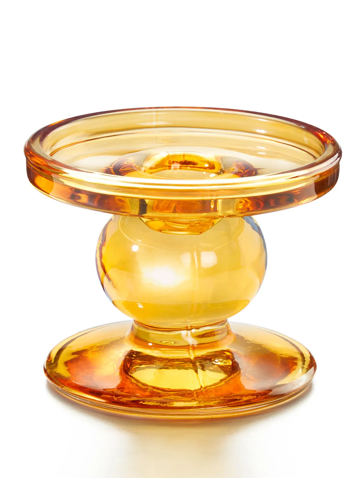 Glas-Kerzenständer „Bernstein“