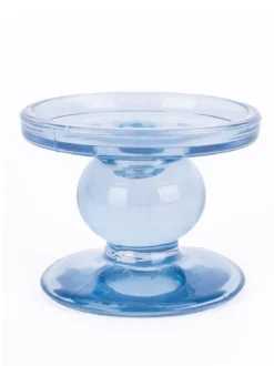 Glas-Kerzenständer „Blau“