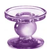 Glas-Kerzenständer „Lila“
