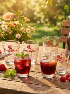 Gläser-Set „Lieblingssaft“, 6-teilig
