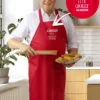 Grill- und Kochschürze, rot, personalisierbar