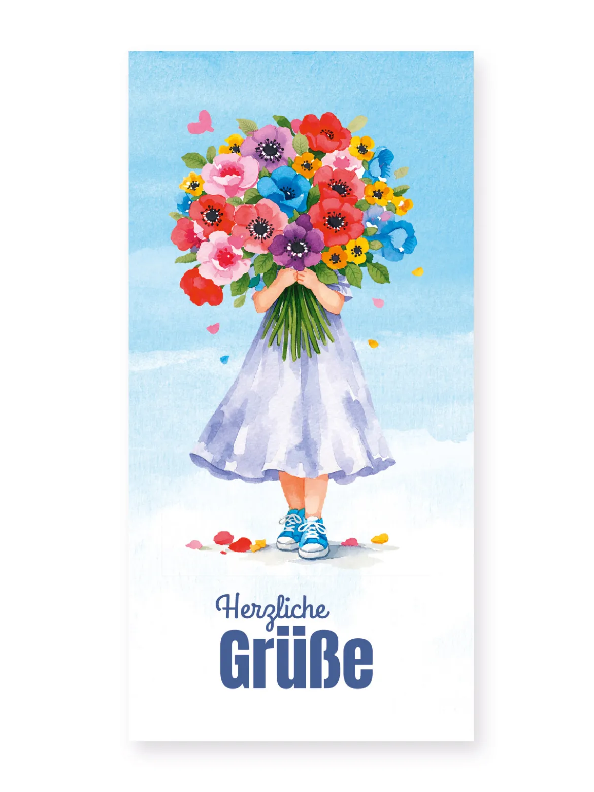 Grußkarte „Herzliche Grüße“