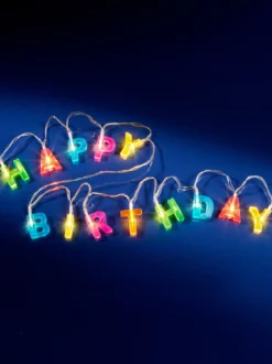 „Happy Birthday“-Lichterkette