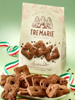 Italienisches Kakao-Mürbegebäck