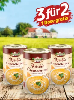 Kürbis-Cremesuppe „3 für 2“