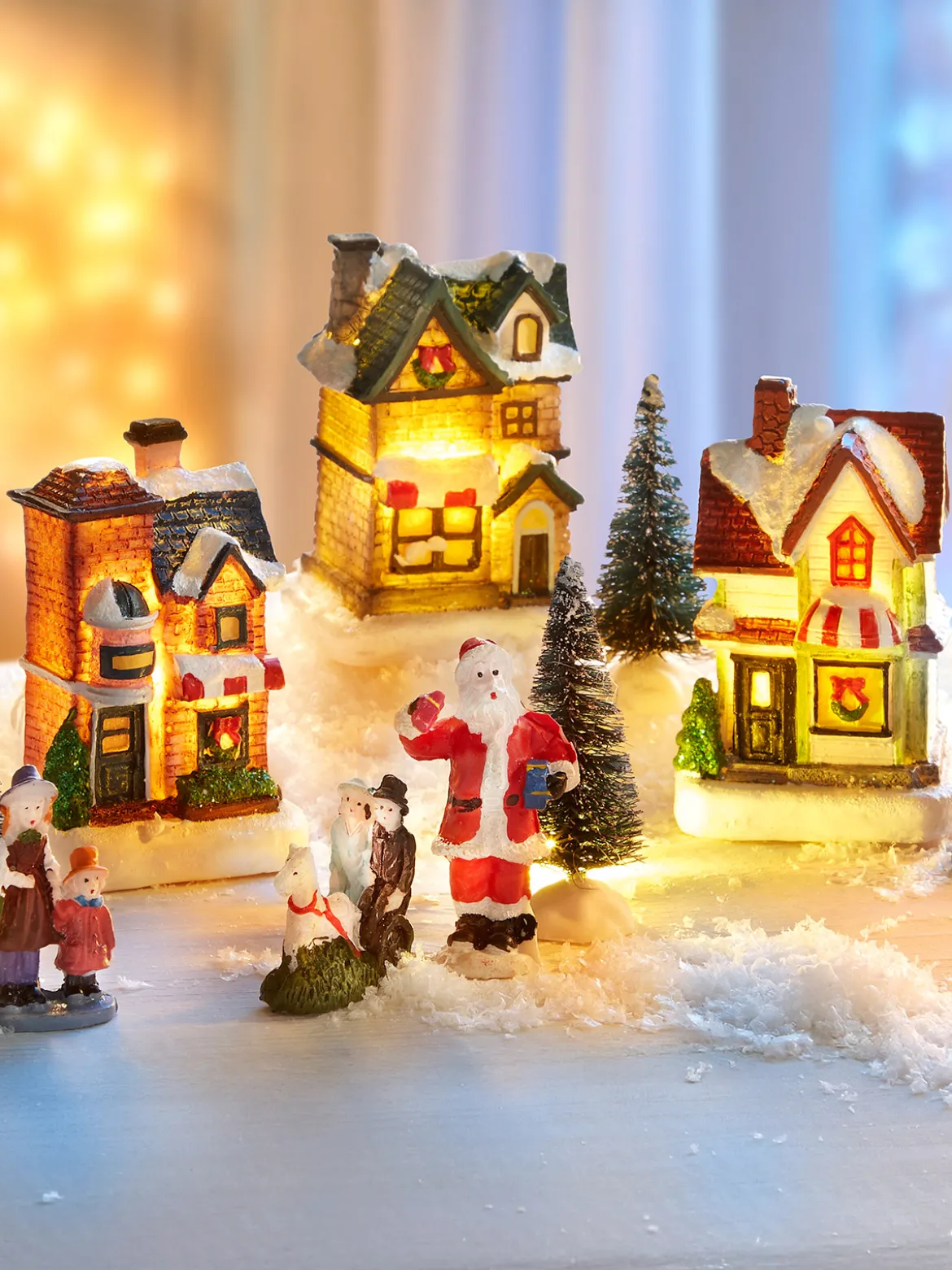 LED-Deko-Set „Weihnachtsdorf“