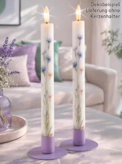 LED-Kerzen-Duo „Wildblumen“