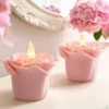 LED-Kerzen „Rose“, 2er Set