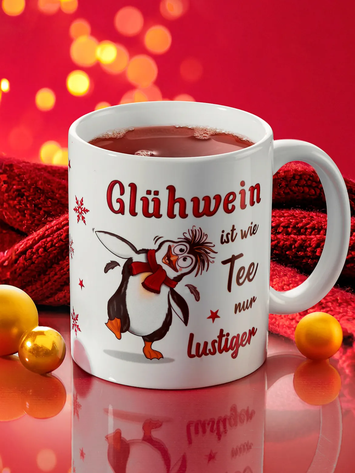 Lustiger Glühweinbecher