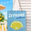 Metallschild „Zitrone“