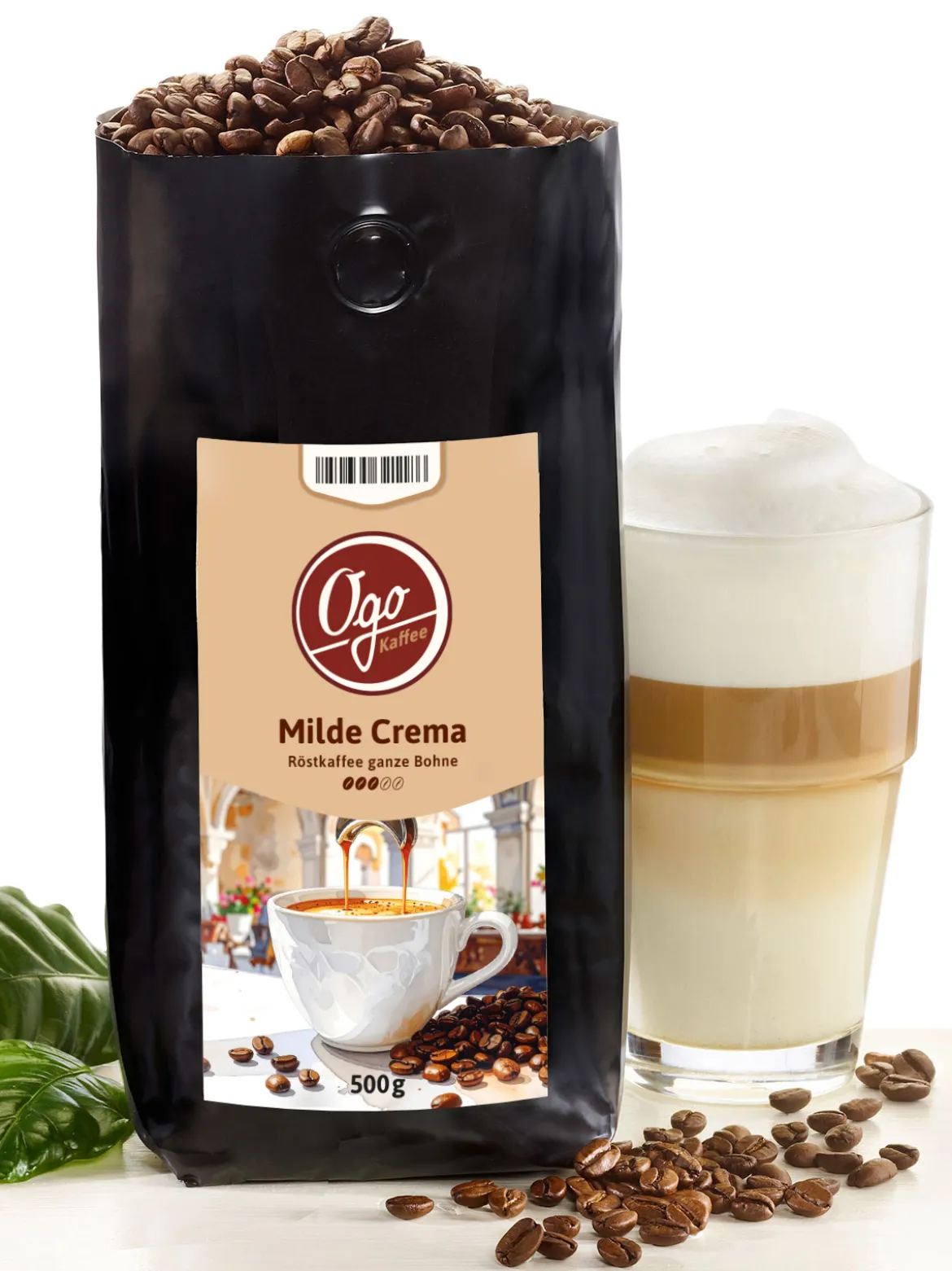 Milde Crema Bohne, 500 g