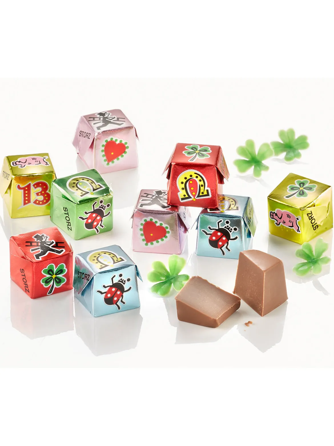 Nougat-Glückswürfel