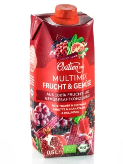 Oxitien 100, „Multifrucht Plus“ Bio-Saft