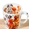 Porzellanbecher „Hundebande“