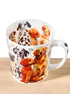 Porzellanbecher „Hundebande“