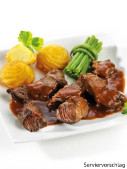 Rinderbäckchen in Rotweinsauce
