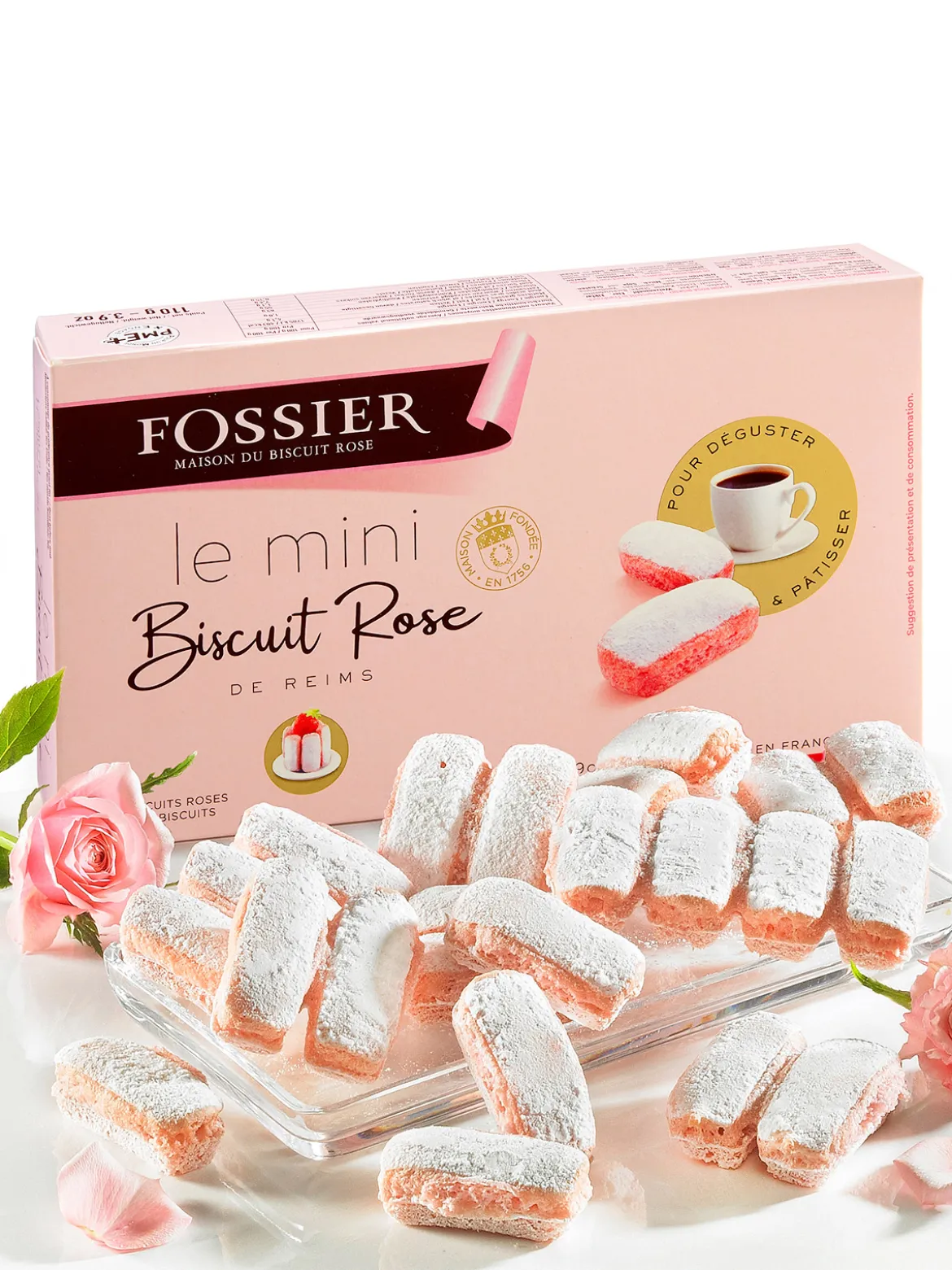 Rosa Mini-Biskuits