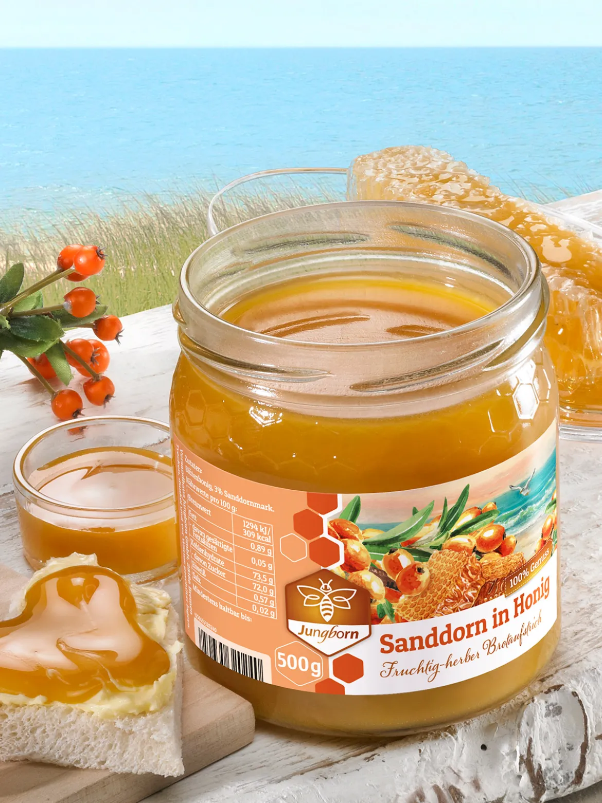 Sanddorn in Honig