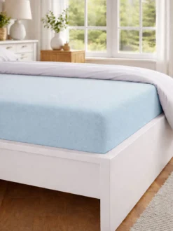 Spannbettlaken „Hannah“, Blau