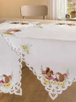 Tischwäsche-Serie „Igel und Eichhörnchen“