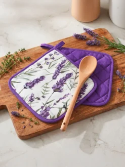 Topflappen-Duo „Lavendel“