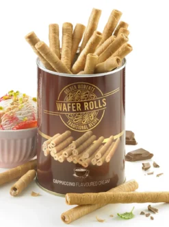 Waffelröllchen „Cappuccino“