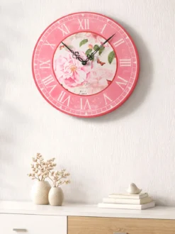 Wanduhr „Rosige Zeiten“