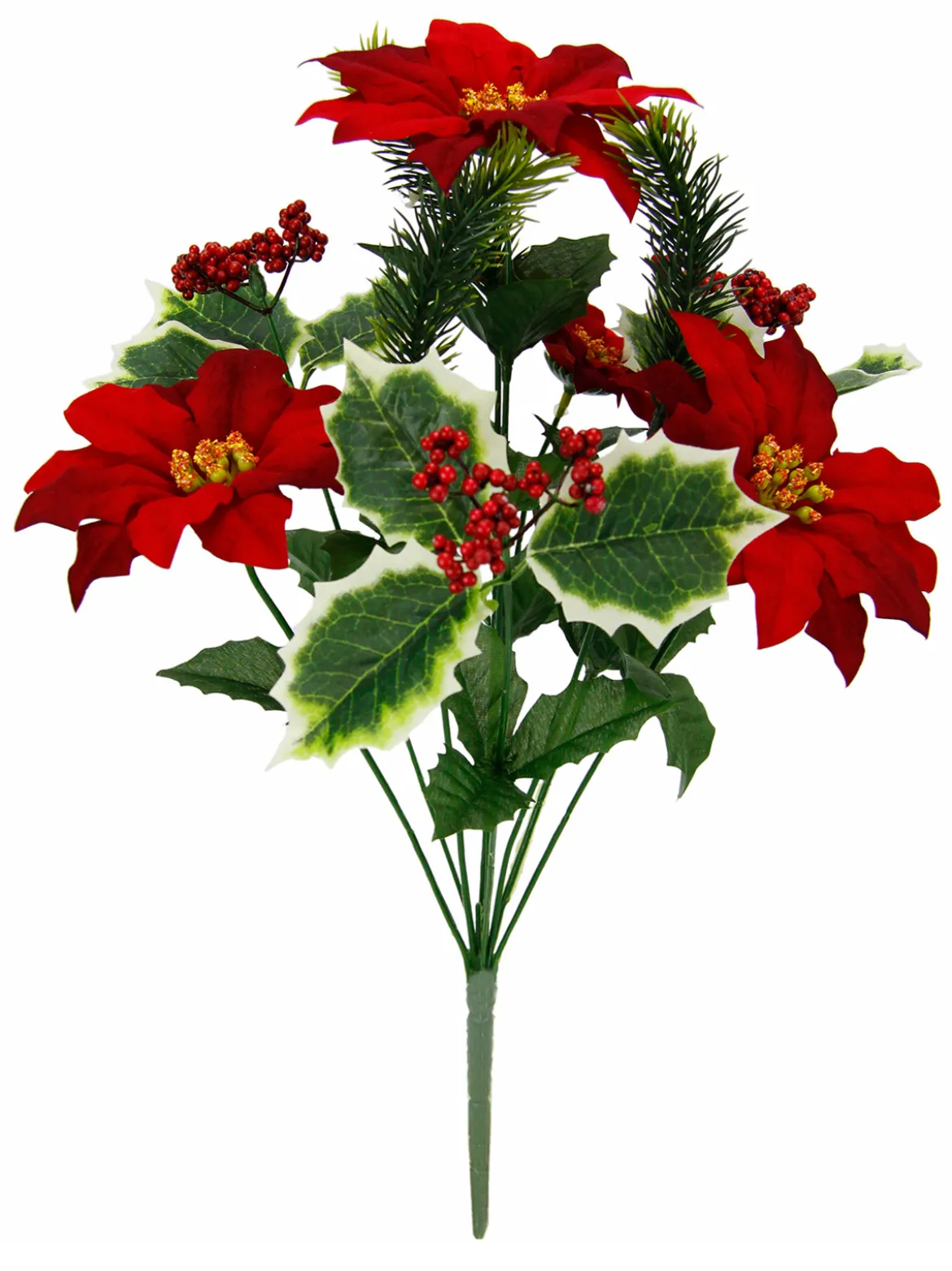 Weihnachtsstern-Ilex-Strauß